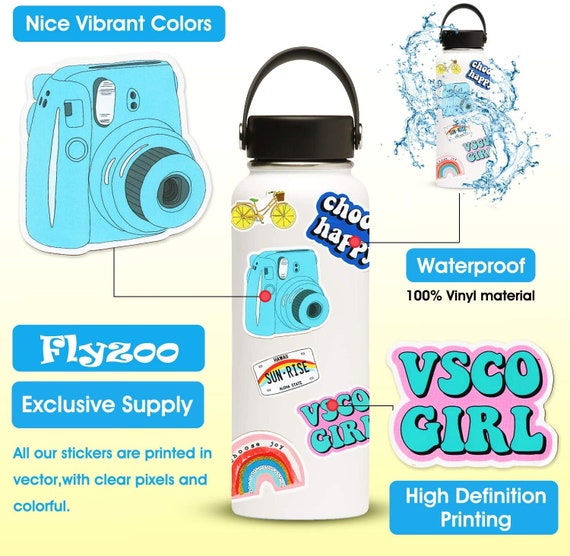 500 Pcs Random Stickers Pack, Colorful Vinyl Waterproof Stickers