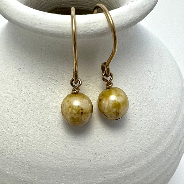 6mm Ball Earrings | 14k Gold-Filled | French Hook Ear Wires | Lightweight