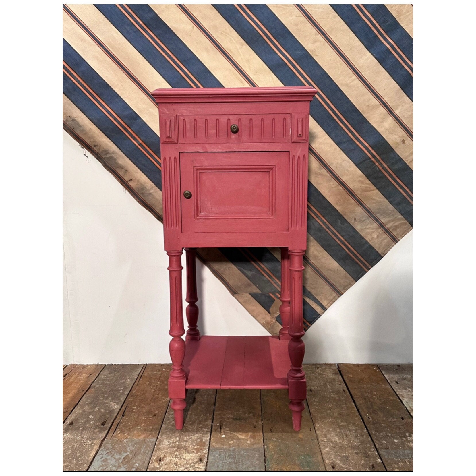 Red Nightstand Etsy UK