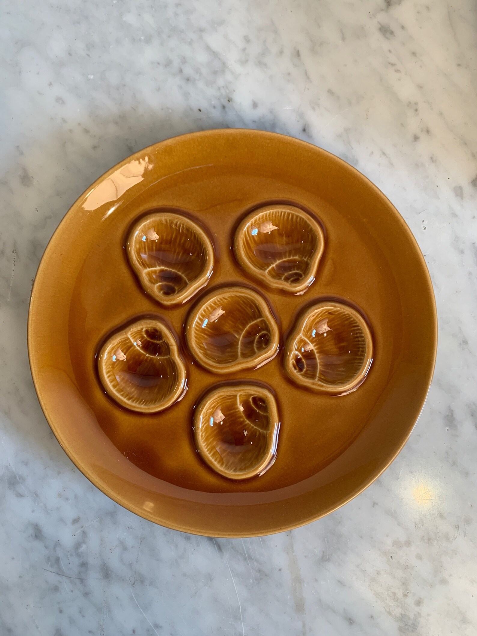 Assiettes à escargots/ escargot plates circa 1960 Etsy