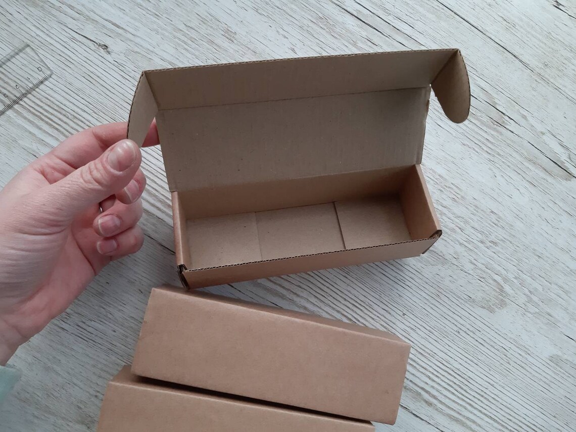 Kraft Cardboard Boxes Decoupage Craft Box Storage Decorate Etsy