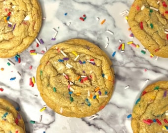 Dozen Vegan Funky Fetti Cookies