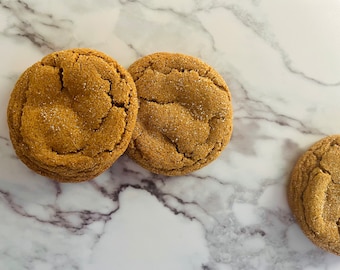 Vegan Dozen Gingersnap Cookies