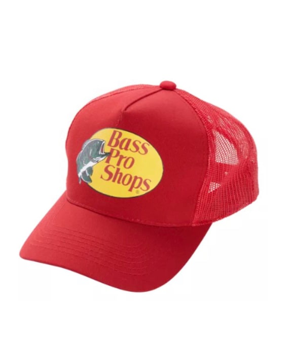 Brand New Bass Pro Shops Mesh Trucker Hat RED Ships Within 24