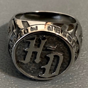 Harley Davidson Biker Ring - 316L Stainless Steel - **24 HOUR SHIPPING!!**