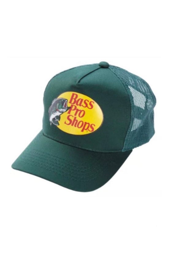 Brand New Bass Pro Shops Mesh Trucker Hat DARK GREEN Ships Within