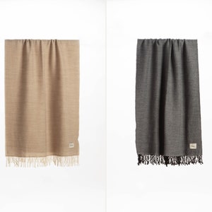Mantón Pashmina de Lana Merino. Bufanda de manta. Bufanda de gran tamaño. Regalo de San Valentín. Abrigo de chal de mujer
