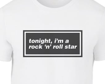 Oasis Shirt | Rock 'n' Roll Star T Shirt | Oasis Tshirt | Liam