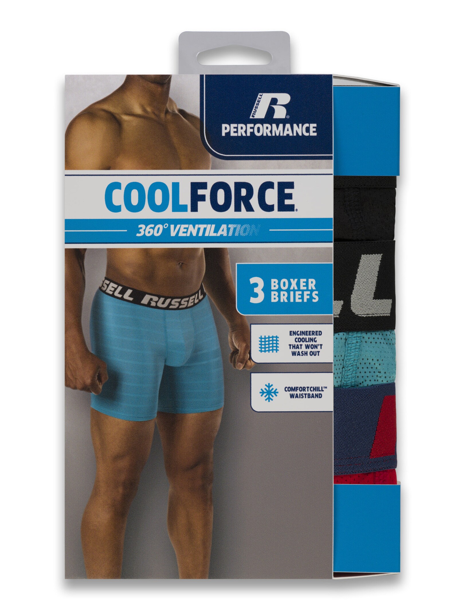 Russell Men's Coolforce 360 Assorted Color Boxer Briefs 3 Etsy