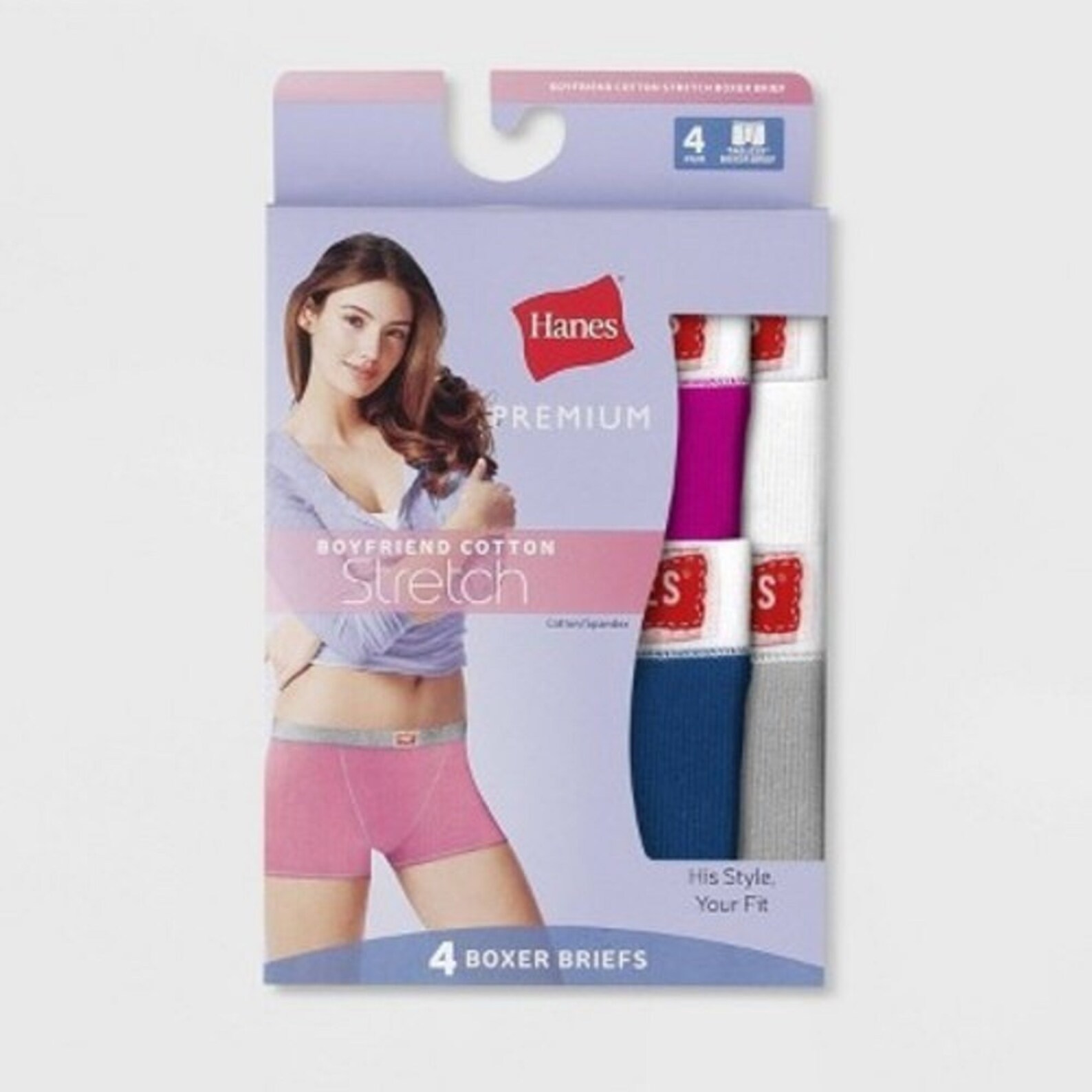 Hanes Womens Premium Boyfriend Ring Spun Cotton Stretch Boxer Etsy