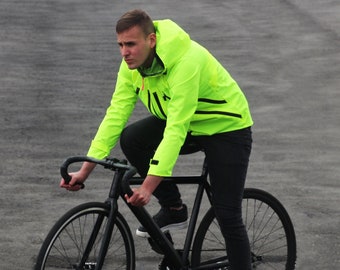 Cycling Rain Jacket - Etsy Australia