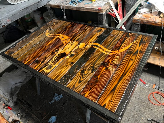 Shou sugi ban table deals