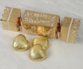 Mini Chocolate Filled Crackers. Red,Gold,Silver & Fun Christmas Crackers With Milk Plain Chocolates. Perfect Christmas Table Place Settings