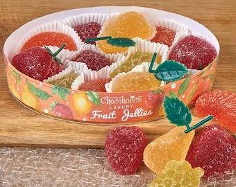 Fruit Jellies - 11 Juicy Soft And Delicious Gluten Free Fruit Jelly's. Made With Real Fruit Puree. Perfect Gift For Him, Her Or The Kids