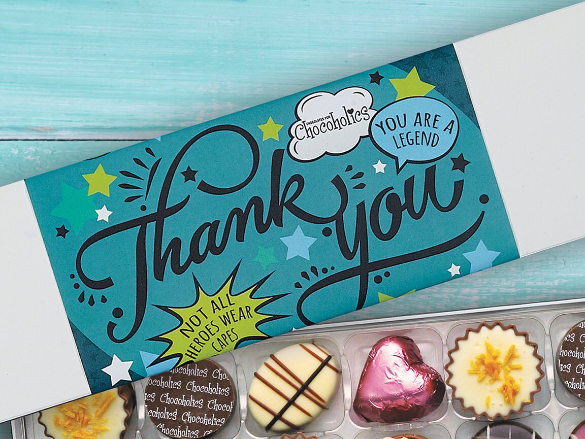 16 Luxury Chocolate Box Thank you 8372 Etsy
