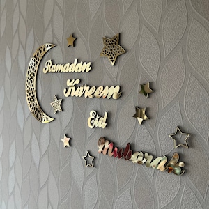 EID Decor, Eid Gifts, Ramadan Moon, Eid Mubarak Sign, Ramadan Kareem, Ramadan Decoration,Islamic Wall Decor,Islamic Table Decor,Ramadan Gift
