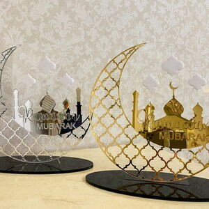 Ramadan Mubarak Decor for Tables, Muslim Gifts, Eid Gifts, Eid Mubarak Signs, Ramadan Decoration, Muslim gifts, Islamic Home Decor Wall Art