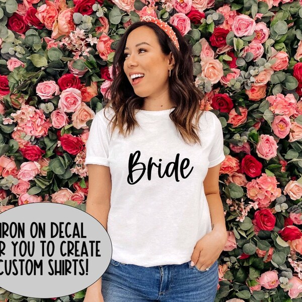 Bridesmaid Iron On Etsy