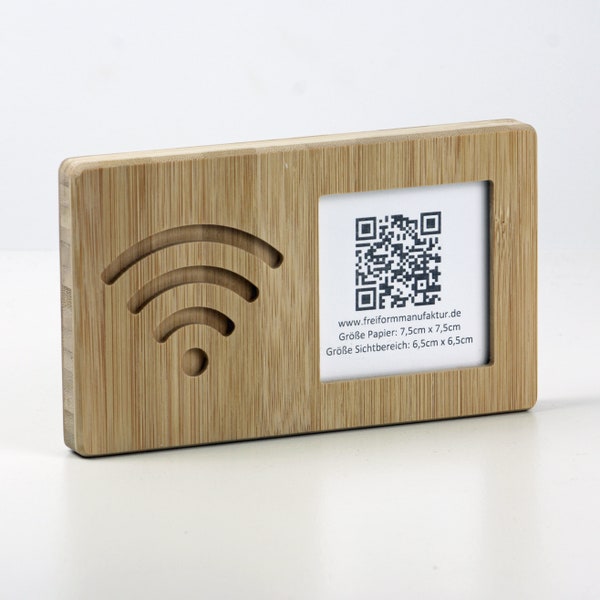 Vielseitiges WLAN-Schild zum Aufhängen – einfacher Gäste-Login mit eigenem QR-Code