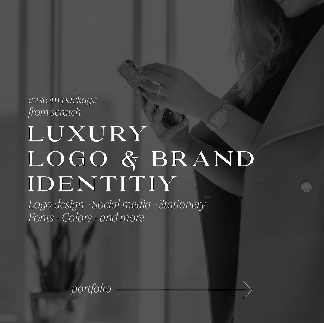 Luxury Logo Brand Identity Package, Custom Luxury Logo Design for Your
