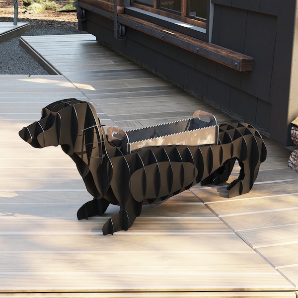 Teckel - Sausge Dog BBQ - Foyer - Animal - Fichiers DXF pour découpeuse laser ou plasma