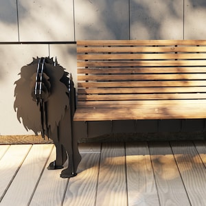Lion Bench, Plasma, Laser Design - DXF Files for CNC Laser or Plasma Cutter