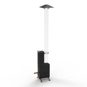 Pellet Torch V2 - Fire Tube - Patio Heater - Plasma, Laser Design - DXF Files for CNC Laser or Plasma Cutter