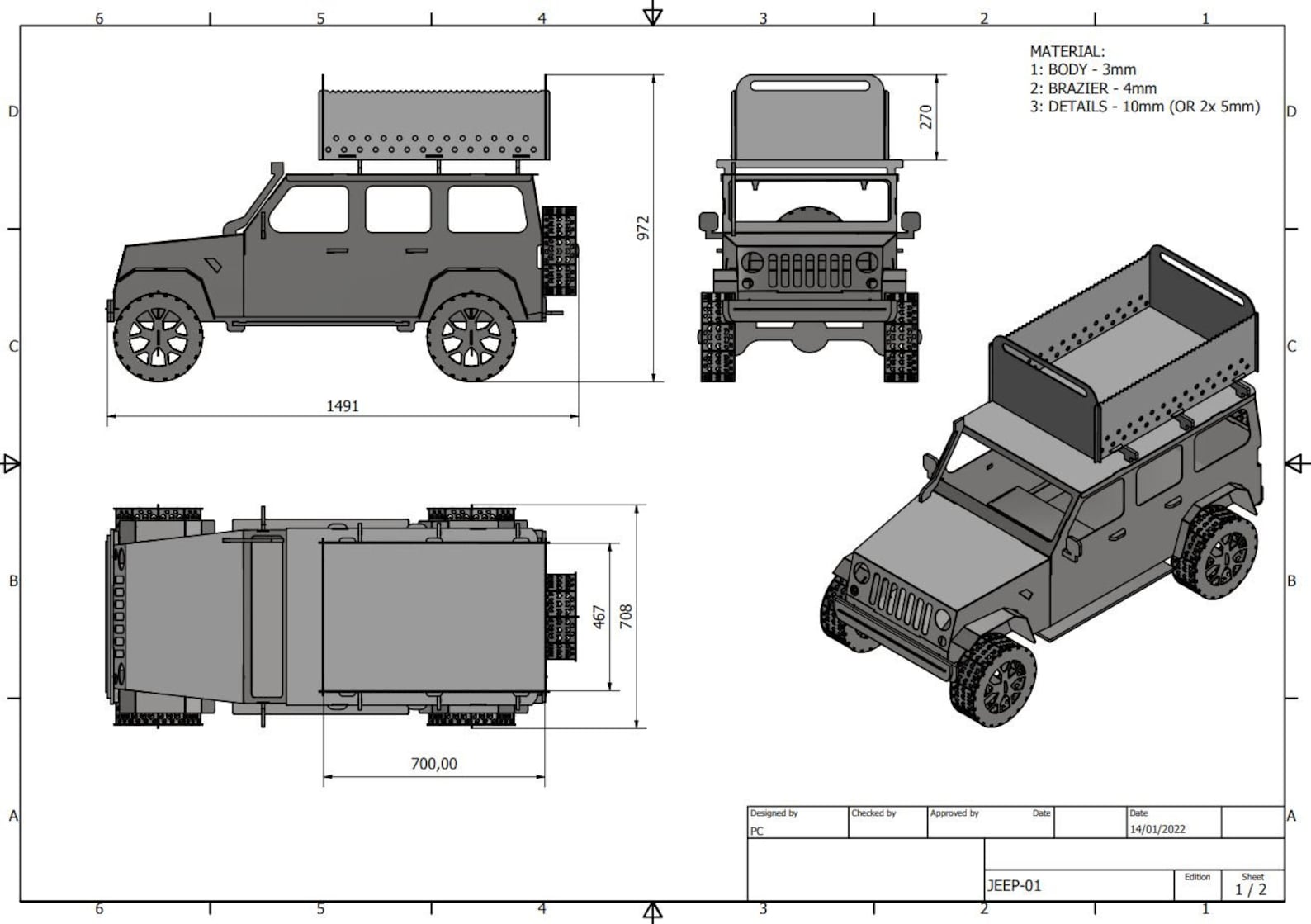 Vehicle Fire Pit Bundle - BBQ - DXF Files, Drawings, Plans for CNC ...