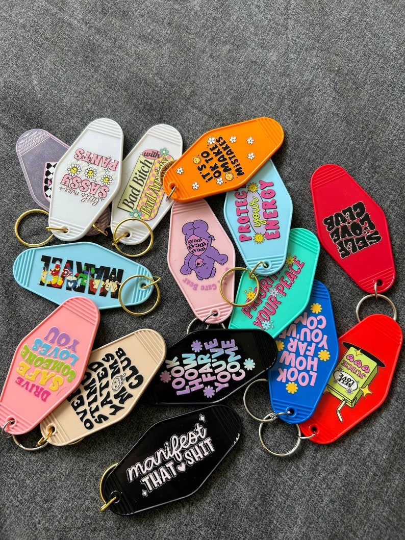 Motel Keyrings Cute Keyrings Letterbox Gift Funny Etsy UK