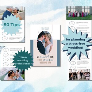 Stress-Free Wedding Tips, 50 Wedding Tips, Wedding Planning Guide, Engagement Gift, Wedding Client Gift, Wedding Planning Tip, Wedding Guide