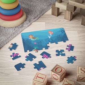 Deep Sea Name Puzzle, Custom Kid Gift, Personalized Ocean Puzzle, Personalized Ocean Puzzle, Unique Kid Gift, Marine Kid Gift, Kid Puzzle