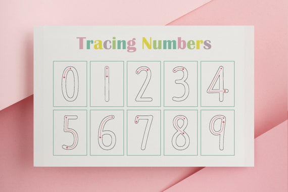 montessori number worksheets printable number writing etsy