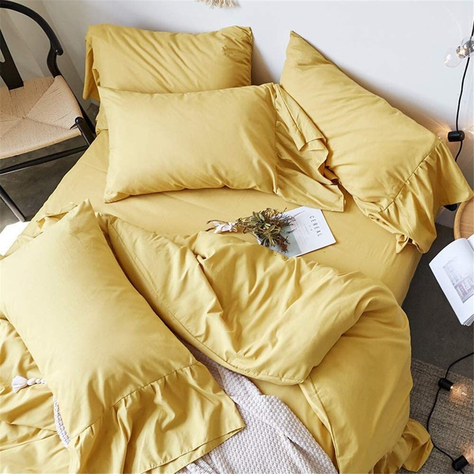 Handmade Cotton Yellow Exclusive Doona Duvet Cover Bohemian Etsy