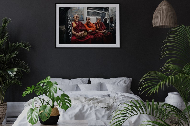 The Buddhas from Brooklyn Very Limited Run of 50 Prints Digital Custom Designer Gallery Wall Prints Art Minimalist Digital Wall Arts image 1