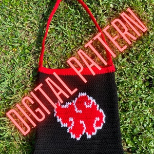 Crochet Red Cloud Tote Pattern