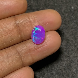 Opale di fuoco ovale sfaccettato di opale etiope viola rosa naturale al 100%, gemme sciolte per gioielli, gemme all&#39;ingrosso Pope Gems 11x8x6 mm P1376