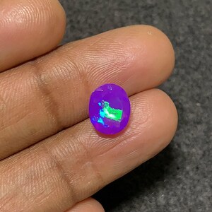 Opale di fuoco ovale sfaccettato di opale etiope viola rosa naturale al 100%, gemme di opale di fuoco sciolte per gioielli all&#39;ingrosso Pope Gems 10x8x6 mm P1362