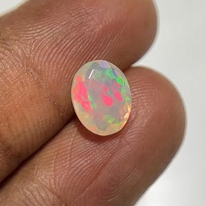 Natural Ethiopian Opal Faceted Cut Oval Loose Gemstone Fire Opal Cuts For Jewelry Making Wholesale Gems Popegems 9x7x5 MM P1839