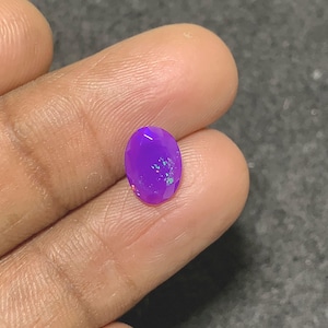 Opale di fuoco ovale sfaccettato di opale etiope viola rosa naturale al 100%, gemme di opale di fuoco sciolte per gioielli, gemme all&#39;ingrosso Pope Gems 10x7x4 mm P1389