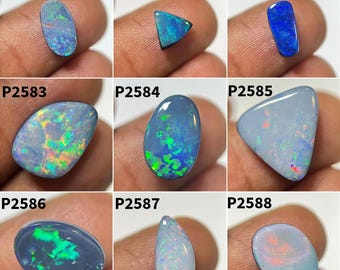100% Natural Australian Opal Smooth Fancy Shape Loose Gemstone, Fire Opal Cabochons, Semi Precious Stone Jewlery, WholesaleGems, Popegems