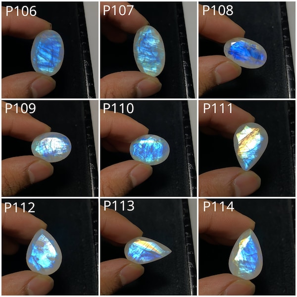 Natural Rainbow Moonstone Faceted Cut Mix Shape Loose Gemstone, Semi Precious Stone WholesaleGems