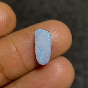 Cabochon di opale di fuoco australiano naturale al 100%, cabochon lisci e di forma libera, sfusi, per gioielli Pope Gems, 12x6x4 mm, P1468
