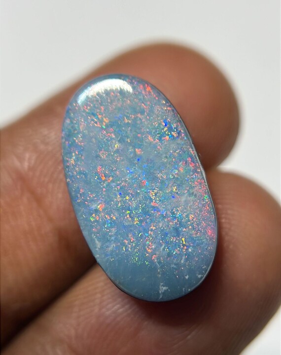 100% Natural Australian Opal Gemstone Smooth Oval Shape Loose Gemstone Fire Opal Cabochons For Jewelry Popegems 18x11x4 MM P2228