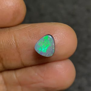 Cabochon di opale di fuoco australiano naturale al 100%, cabochon lisci a forma libera, sfusi, per gioielli Pope Gems, 7X7X4 MM P1532