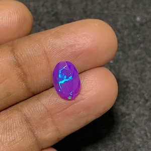 Opale di fuoco ovale sfaccettato di opale etiope viola rosa naturale al 100%, gemme di opale di fuoco sciolte per gioielli, gemme all&#39;ingrosso Pope Gems 11x7x4 mm P1382