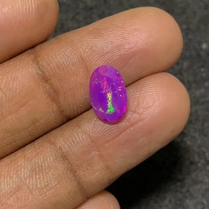 Opale di fuoco ovale sfaccettato di opale etiope viola rosa naturale al 100%, gemme di opale di fuoco sciolte per gioielli, gemme all&#39;ingrosso Pope Gems 11x7x4 mm P1386