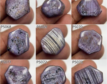 100% Natural Trapiche Ruby Smooth Cabochon Trapiche Ruby Loose Gemstones for Jewelry Making Jewelry Supplies WholesaleGems