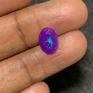 Opale di fuoco ovale sfaccettato di opale etiope viola rosa naturale al 100%, gemme di opale di fuoco sciolte per gioielli, gemme all&#39;ingrosso Pope Gems 10x8x5 mm P1381
