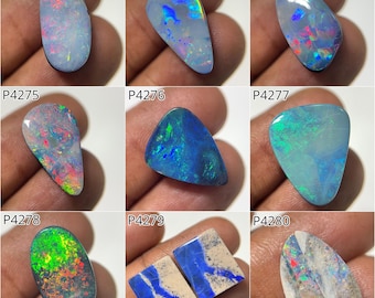 100% Natural Australian Opal Smooth Mix Shape Loose Gemstone, Fire Opal Cabochons, Semi Precious Stone Jewlery, WholesaleGems, Popegems