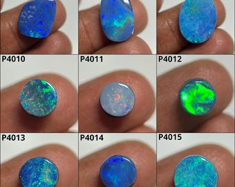 Ópalo australiano 100 % natural, piedras preciosas sueltas de formas variadas y lisas, cabujones de ópalo de fuego, joyería semipreciosa, WholesaleGems, Popegems